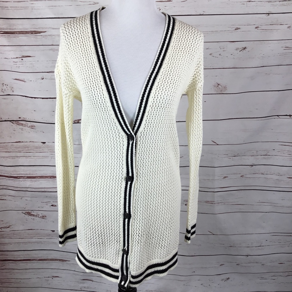 American Eagle Outfitters‎ Womens Boyfriend Cardigan Y2K Size XS Academia Preppy
